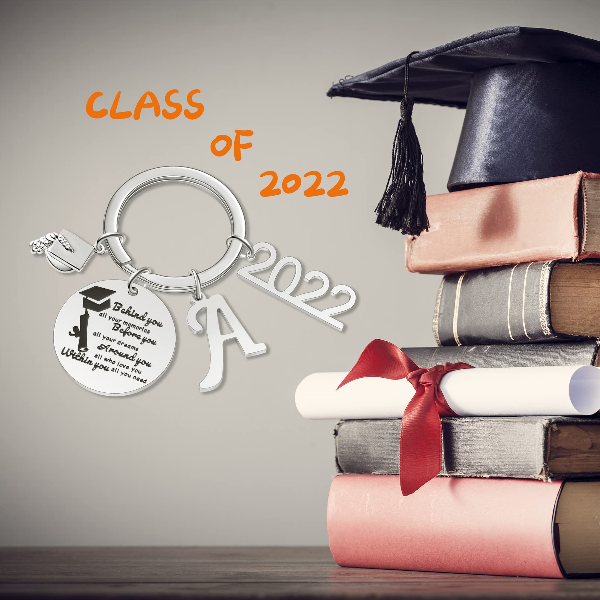 GLIVEOR Graduation Gifts for Women - Inspirational Compass Keychain for College Graduates - Perfect 2022 Graduation Present for Her - Ideal for Commencement Ceremonies, Graduation Parties & Career Milestones