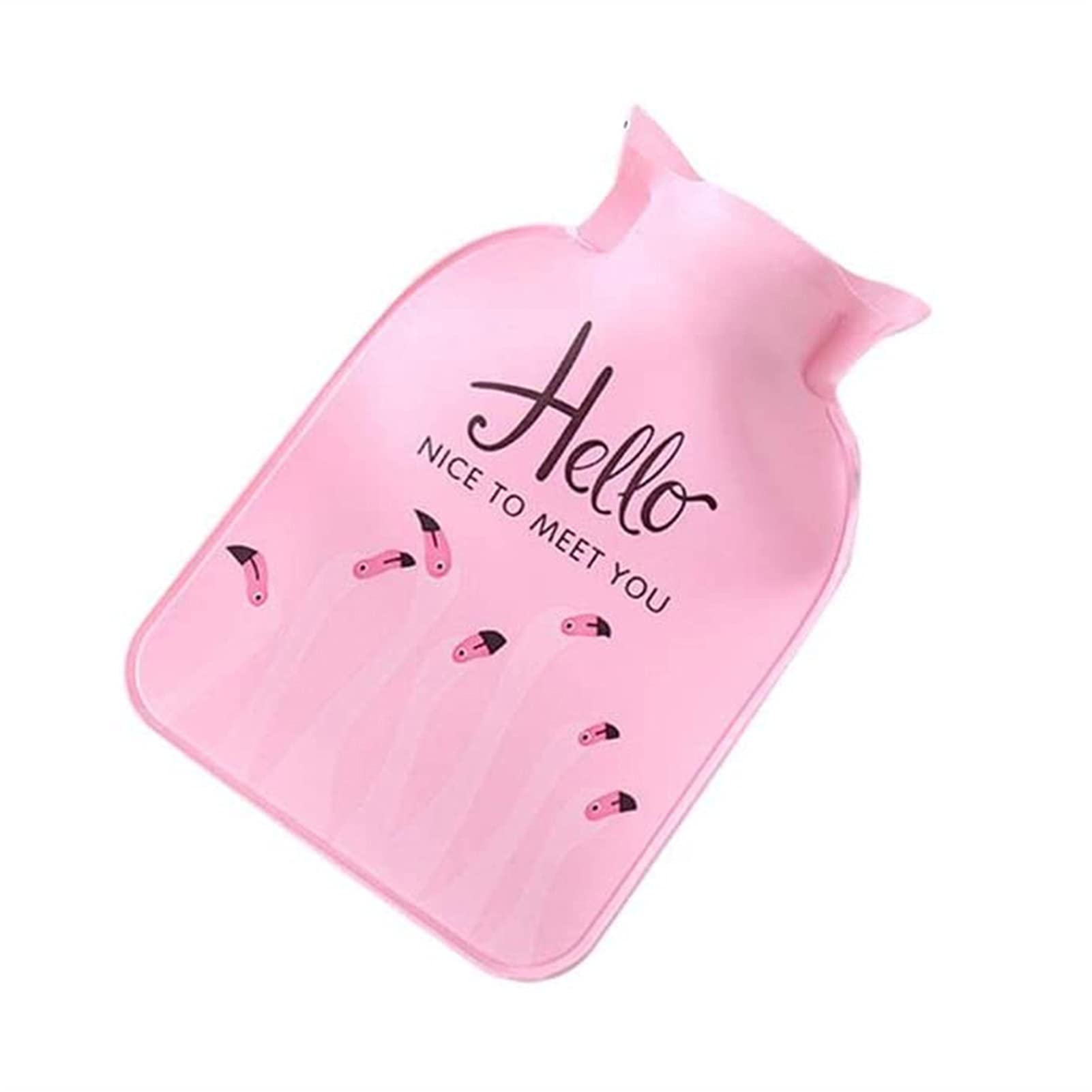 MEIYITIAN 3-Piece Cute Cartoon PVC Hot Water Bottle - Explosion-Proof Mini Hand Warmer, Small Water-Filled Warm Bag (14.5x10cm) - Perfect for Winter, Office, Travel & Home Use