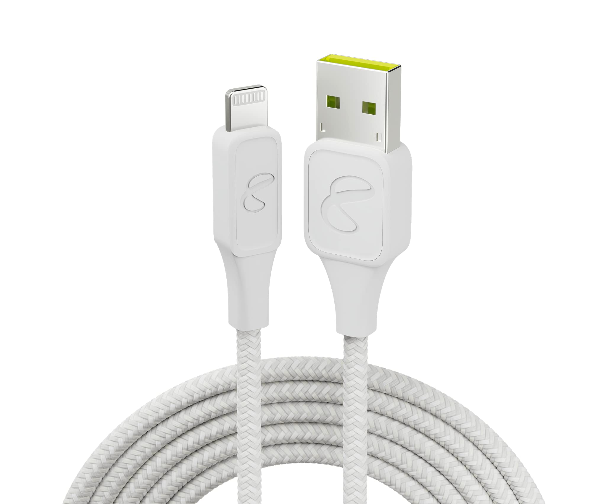 Fast Charging USB-A to Lightning Cable for iPhone & iPad - 3ft Durable White Charger Cord - Perfect for Home, Office & Travel Use