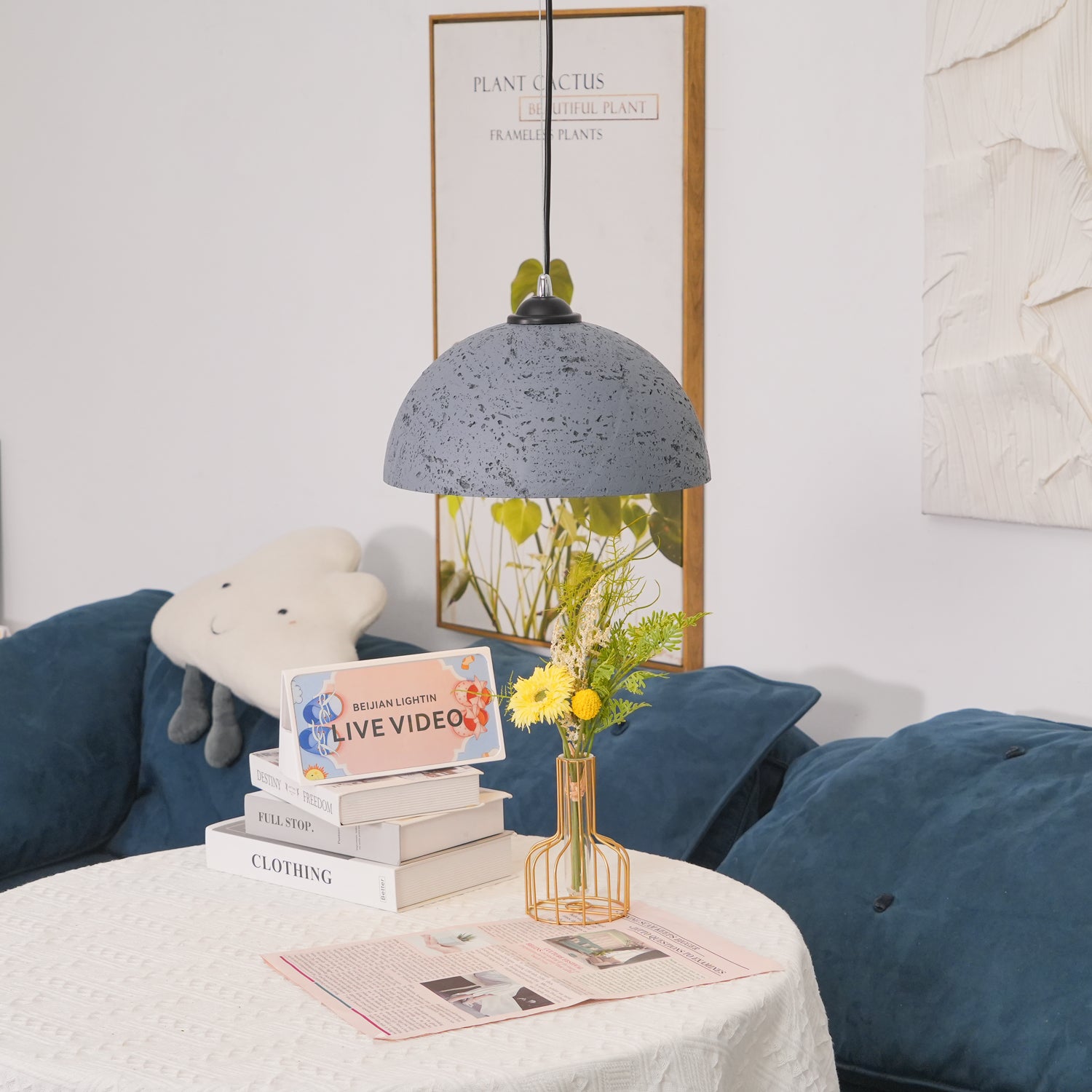 Modern Dome Morphe Pendant Light - Sleek Ceiling Lighting Fixture for Dining Room, Kitchen Island & Bedroom Decor | Energy Efficient LED Hanging Lamp