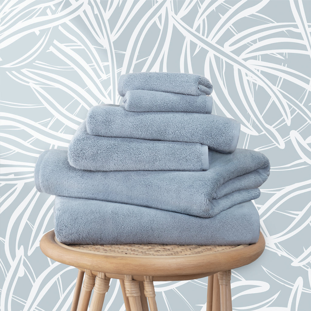 Soft & Absorbent Vista Blue Plush Washcloth for Baby & Sensitive Skin - Gentle Bath & Face Cleansing