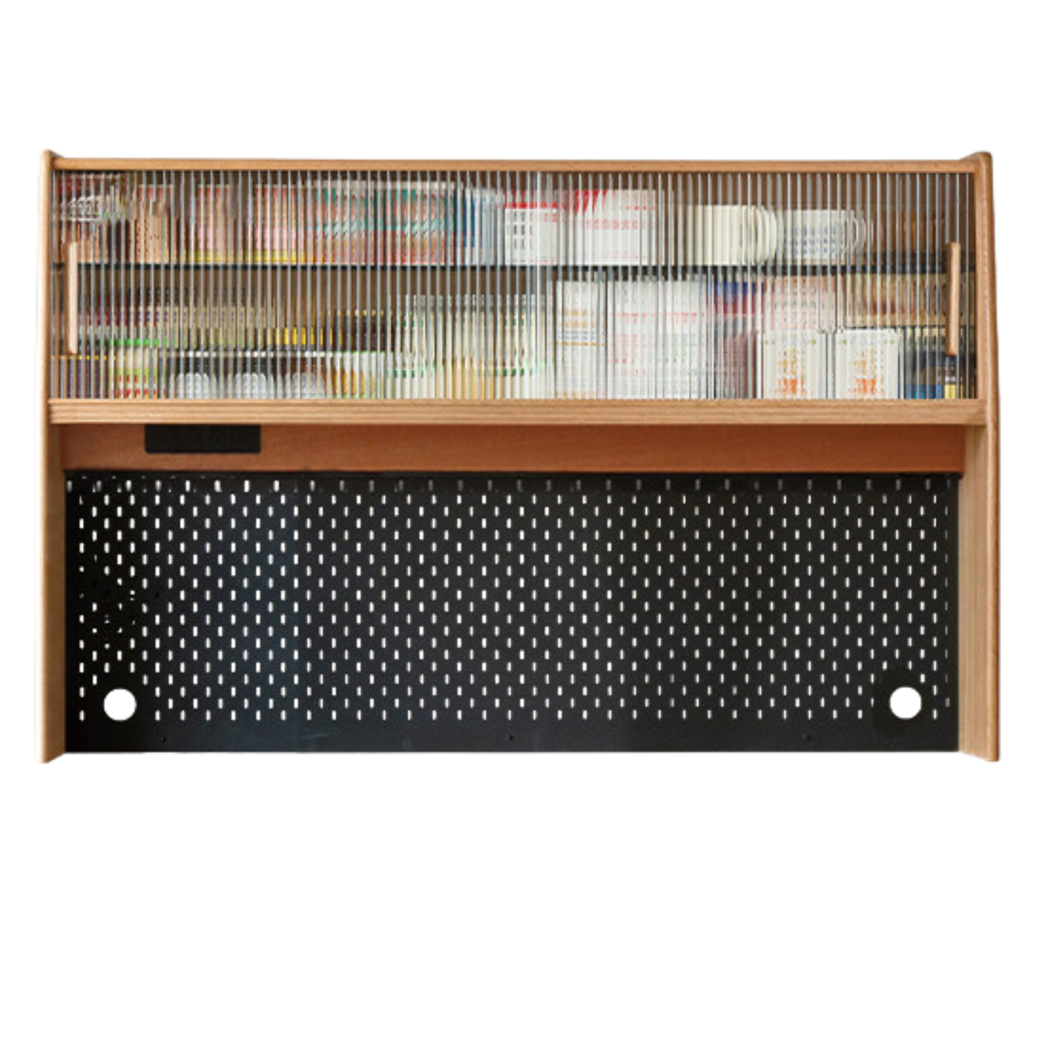 Solid Oak Wood Locker - Multi-Functional Storage Cabinet with Shelves & Drawers - Perfect for Entryway, Bedroom, or Office Organization