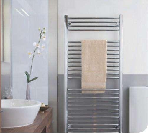 Tuzio Savoy Hardwired or Plug-In Towel Warmer - 19
