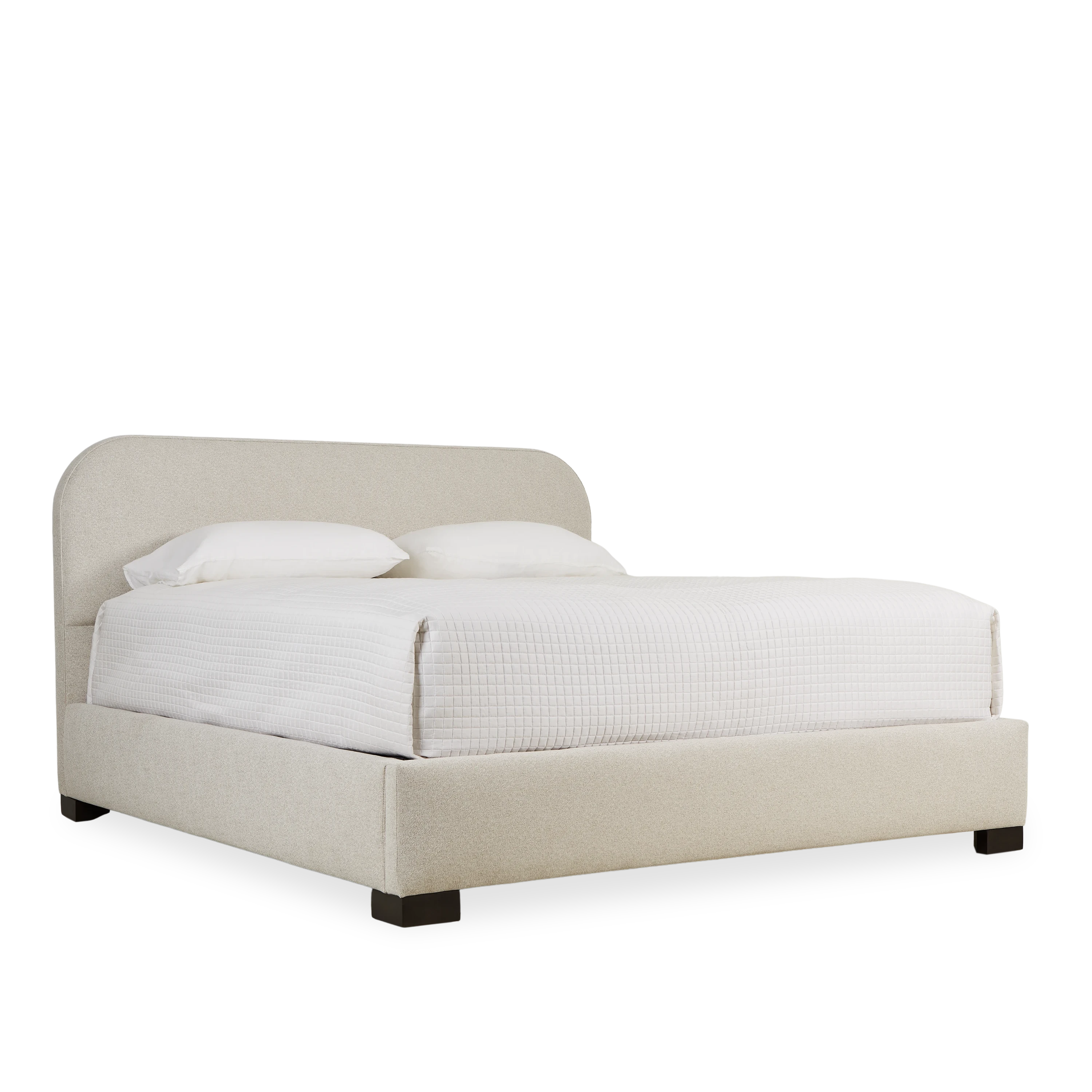 Paxton Round Bed Frame - Modern Platform Bed with Wooden Slats - Perfect for Bedroom, Guest Room & Small Spaces
