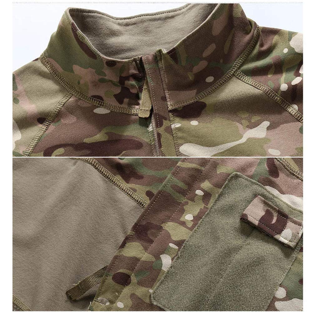 Airsoft Hunting & Shooting Sports BDU Tactical Combat Uniform - Military Camouflage Clothing for Outdoor Survival, Paintball & Airsoft Games
