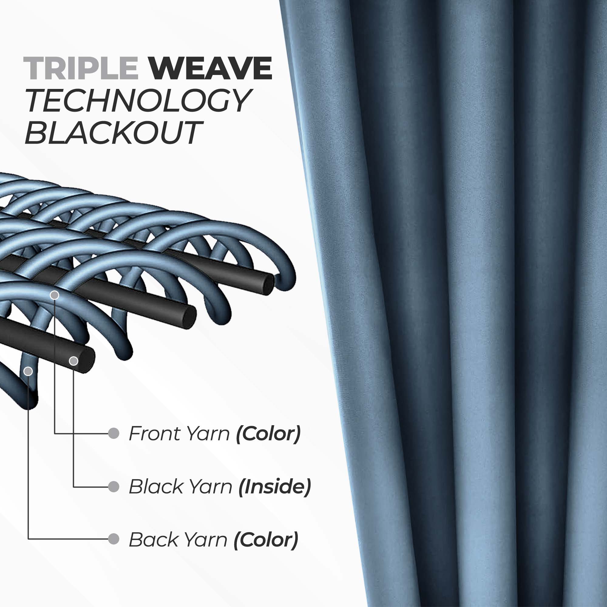 Machine Washable Blackout Curtains Set of 2 - Solid Color Room Darkening Window Drapes for Bedroom, Living Room & Nursery - Noise Reducing & Energy Efficient