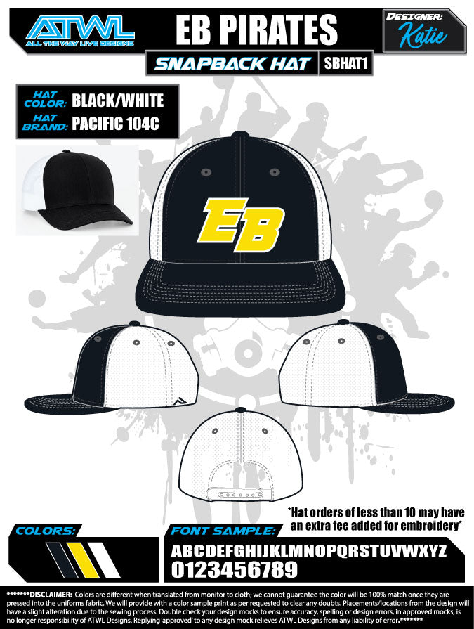East Bay Fall League Baseball Caps for Men & Women - Adjustable Snapback Hats for Sports Fans, Outdoor Activities, and Casual Wear
