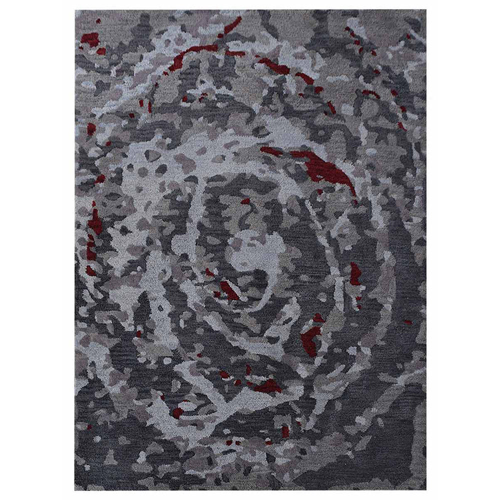 Hologram Hand Tufted Rug - Modern Geometric Area Carpet for Living Room, Bedroom & Office - Non-Slip Soft Floor Mat for Home Decor