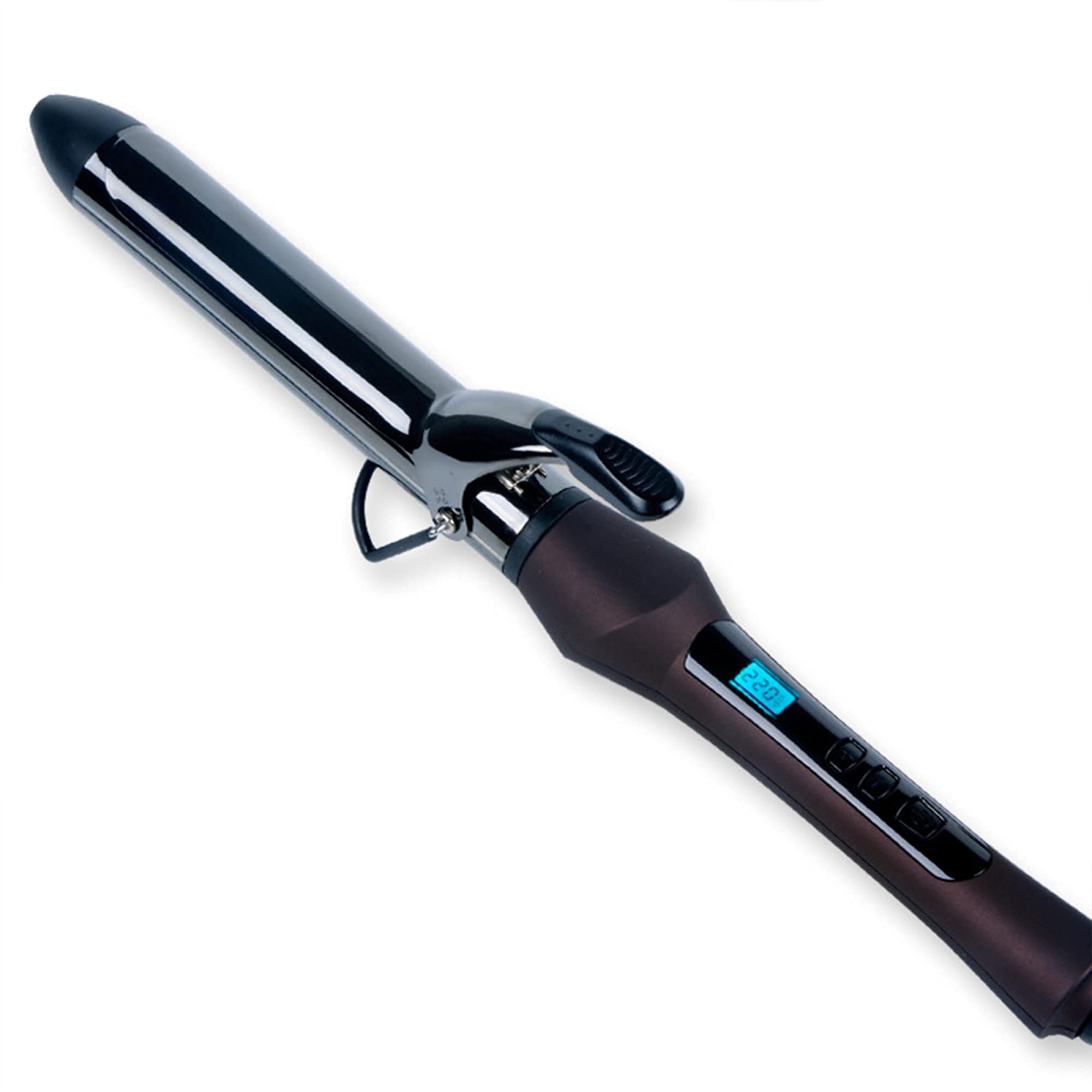 Lincheer Digital LCD Ceramic Hair Curler - Anti-Scalding Insulated Tip Hair Styling Wand for Curling & Straightening (Color A) | Perfect for Salon, Home Use & Travel Styling