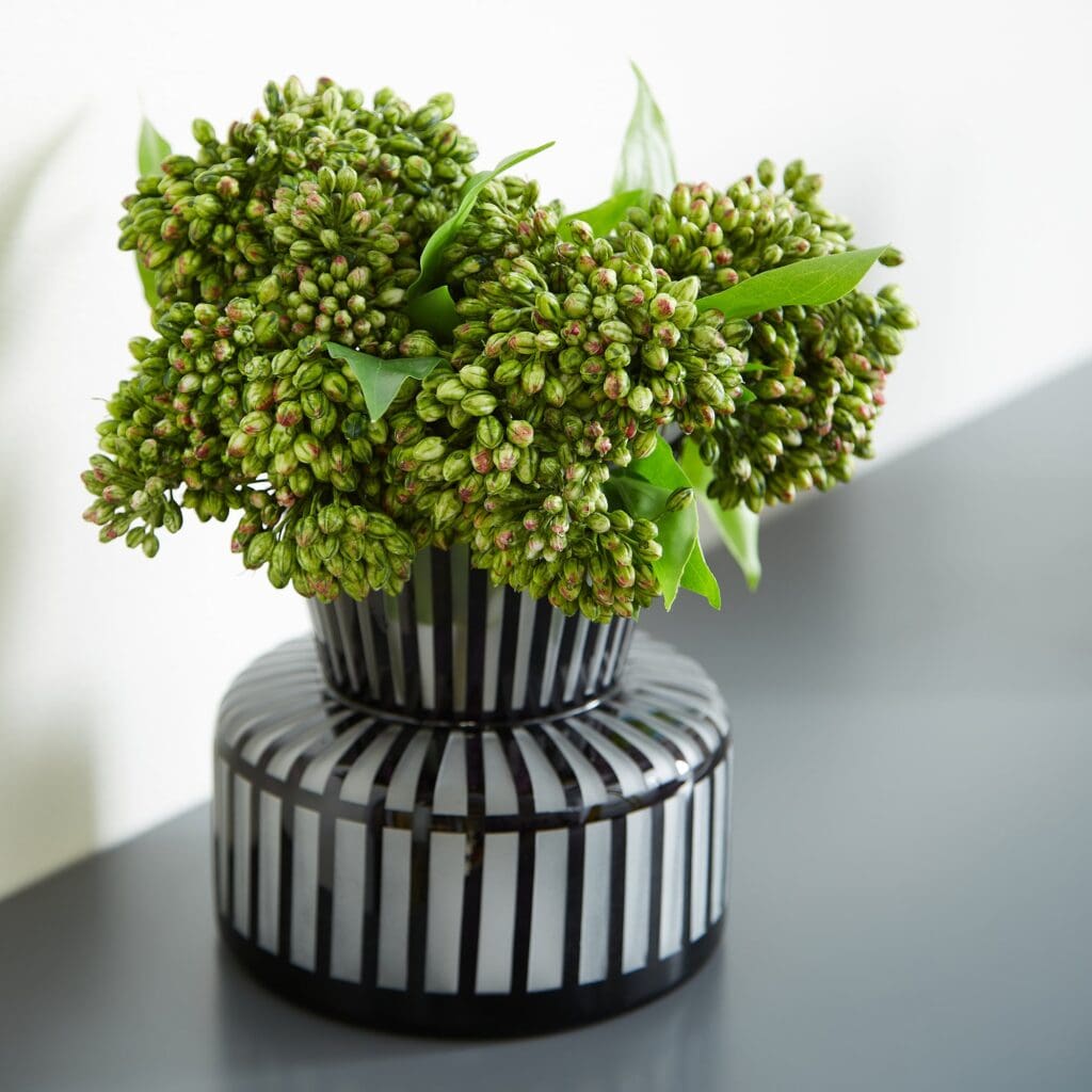 Cyan Design 10874 Small Black Lined Up Vase - Elegant Home Decor for Centerpieces, Wedding Decor & Modern Interior Styling