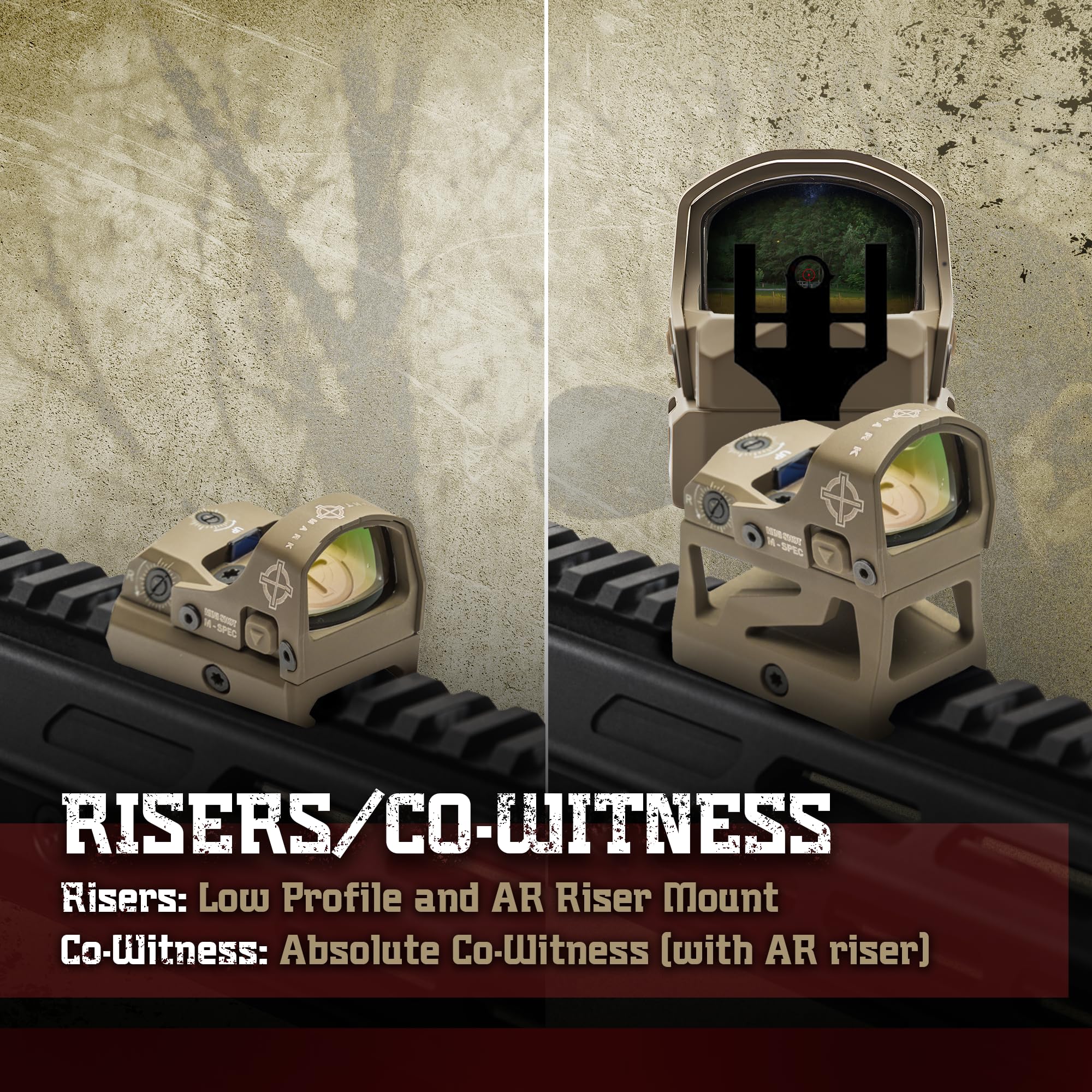 Sightmark Mini Shot M-Spec Reflex Sight - Red Dot Sight for Pistols & Rifles | Perfect for Hunting, Tactical Shooting & Home Defense