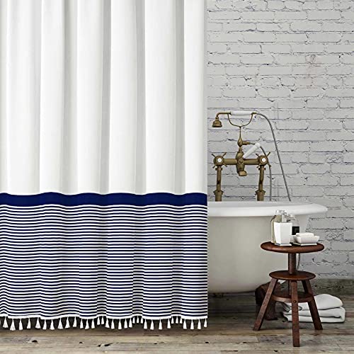 Navy Blue and White