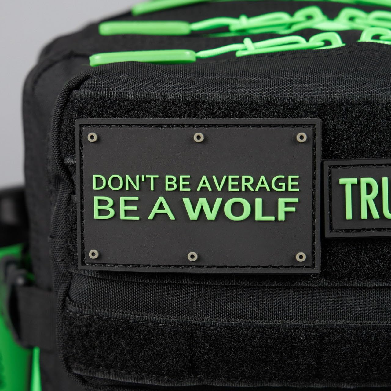 WOLFpak 25L Tactical Backpack - Durable Waterproof Hiking Backpack for Men & Women (Black Neon Green) - Perfect for Outdoor Adventures, Travel & Daily Commute