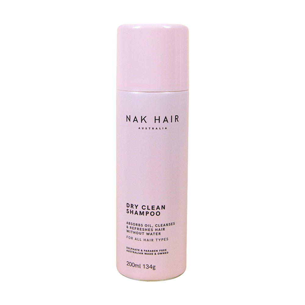 NAK Hair Dry Clean Shampoo 200ml - Volumizing & Refreshing Dry Shampoo for Oily Hair - Quick Hair Refresh Between Washes - Perfect for Travel, Gym & Busy Mornings