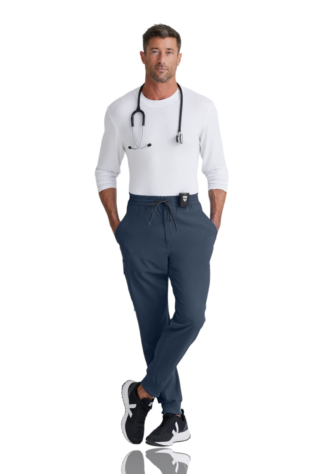 BARCO One Vortex Scrub Jogger Pants for Men - Eco-Friendly Stretch Fabric, Wrinkle-Resistant, Comfort Fit Elastic Waist | Perfect for Medical Professionals, Nurses & Healthcare Workers
