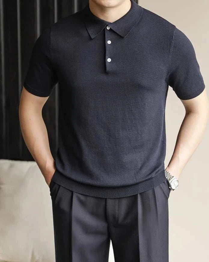 Men's Classic Polo Casual T-Shirt - Breathable Cotton Short Sleeve Shirt for Everyday Wear | Perfect for Work, Golf, and Outdoor Activities