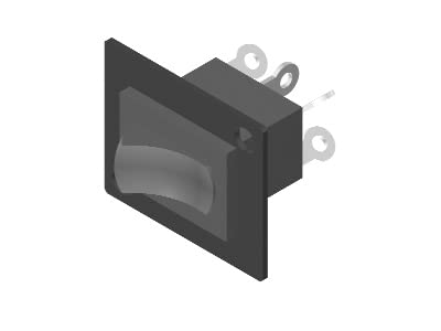 RDL AMS-SW2 DPDT Rocker Switch with Terminal Block Connections - Heavy Duty Audio Equipment & Industrial Control Panel Use