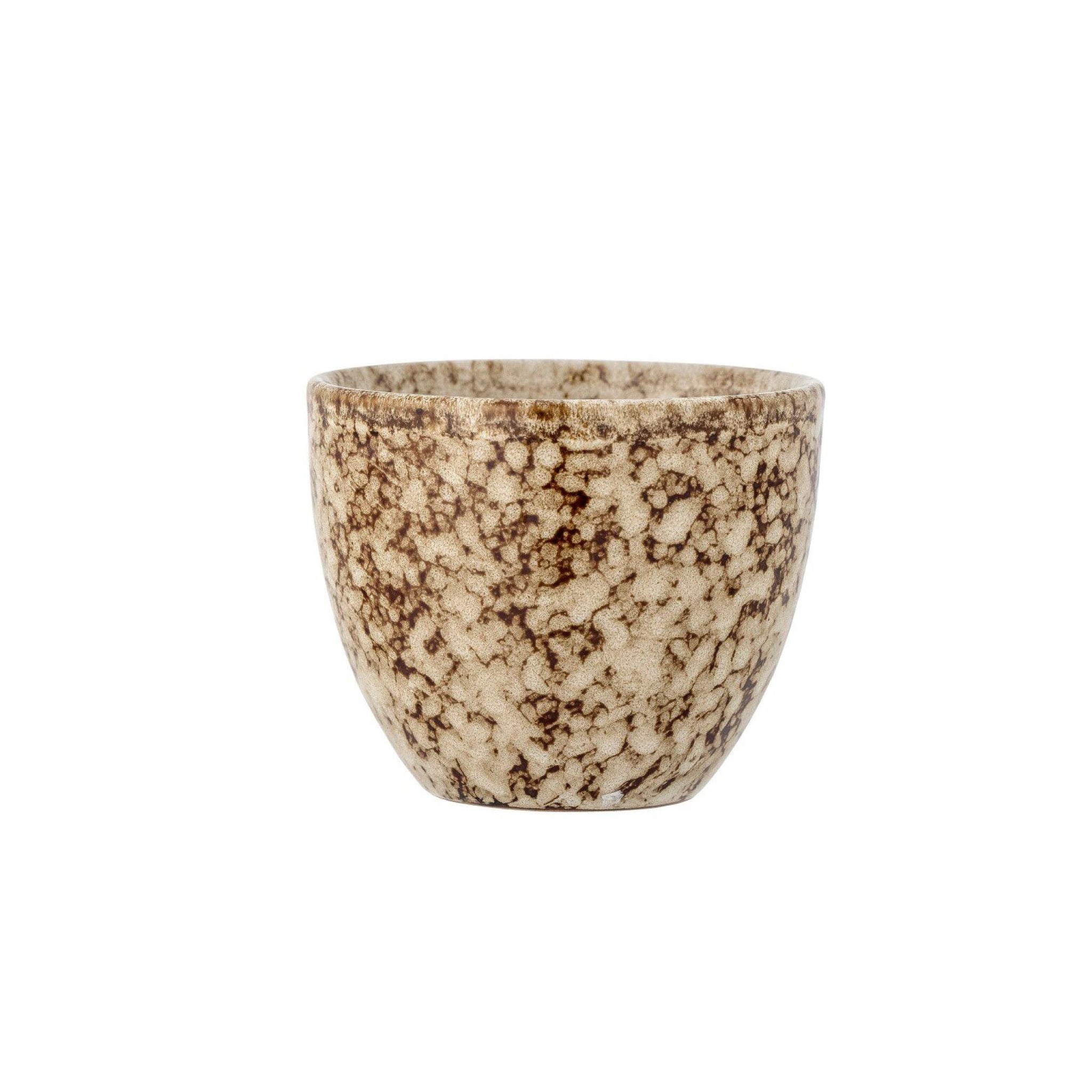 Bloomingville Paula Stoneware Coffee Cup - Brown Speckled Ceramic Mug for Tea & Espresso - Perfect for Home, Office & Cafe Use