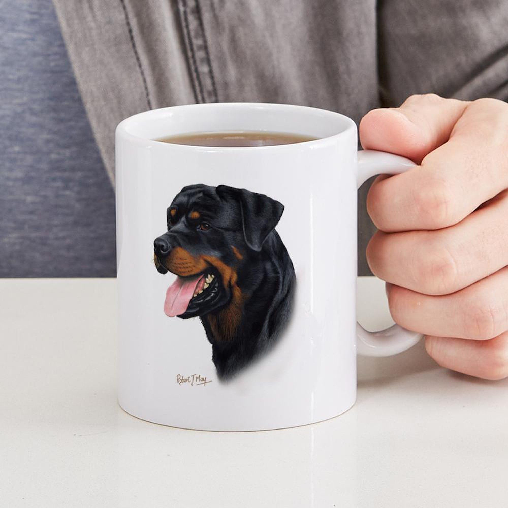 Rottweiler Ceramic Coffee Mug 11 oz (325 ml) - Perfect for Dog Lovers, Office Use & Home Brewing | CafePress