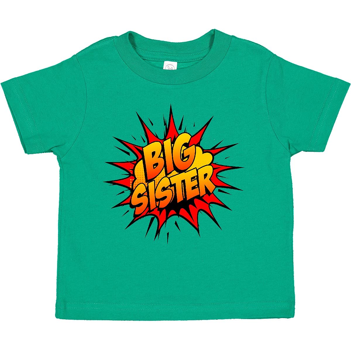 Inktastic Big Sister Super Hero Toddler T-Shirt - Cute Graphic Tee for Toddler Girls - Perfect for Sibling Bonding, Birthday Gifts & Superhero Theme Parties