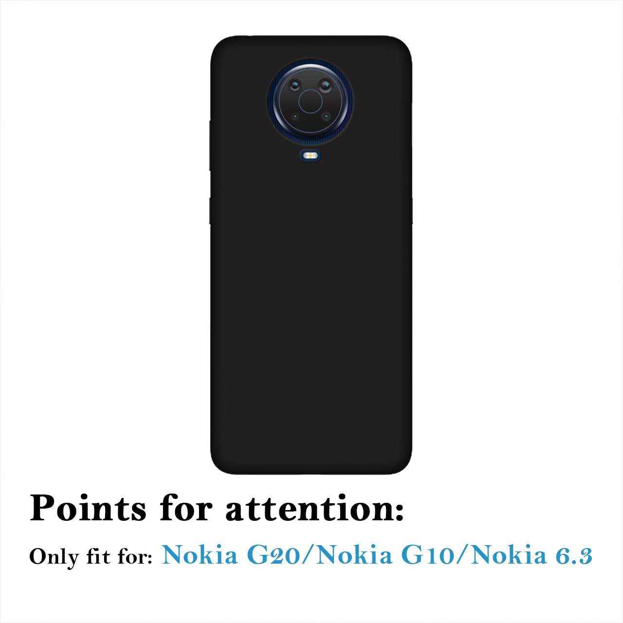 Custom Personalized Photo & Text Name Phone Case for Nokia G20/G10/6.3 - Anti-Scratch Soft TPU Protective Cover (Black) - Perfect Gift for Birthday, Anniversary & Daily Protection