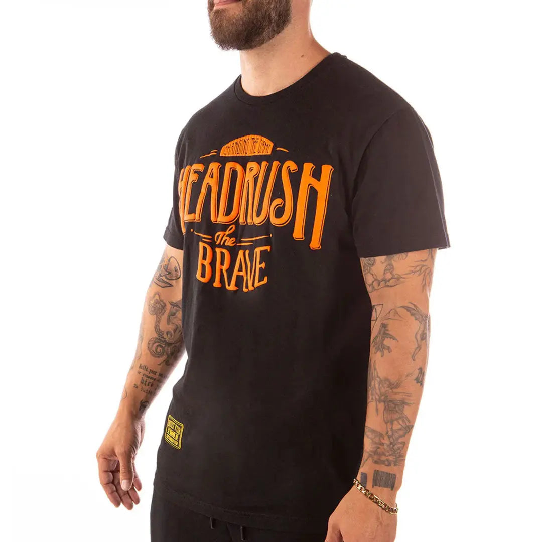 Headrush Men's For The Brave Short Sleeve T-Shirt - Comfortable Casual Tee for Outdoor Adventures, Gym Workouts & Everyday Wear