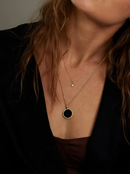 Wanderlust Life Gold Chain Pendant Necklace with White Topaz Capella - Elegant Jewelry for Women, Perfect for Parties, Weddings & Everyday Wear