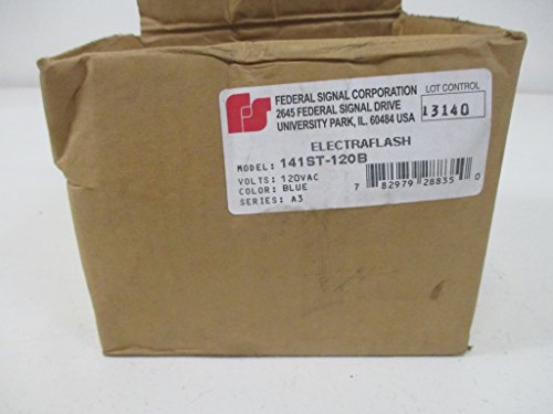 Federal Signal 141ST-120B ElectaFlash Strobe Light - New in Box - Perfect for Emergency Vehicles, Construction Sites & Traffic Safety
