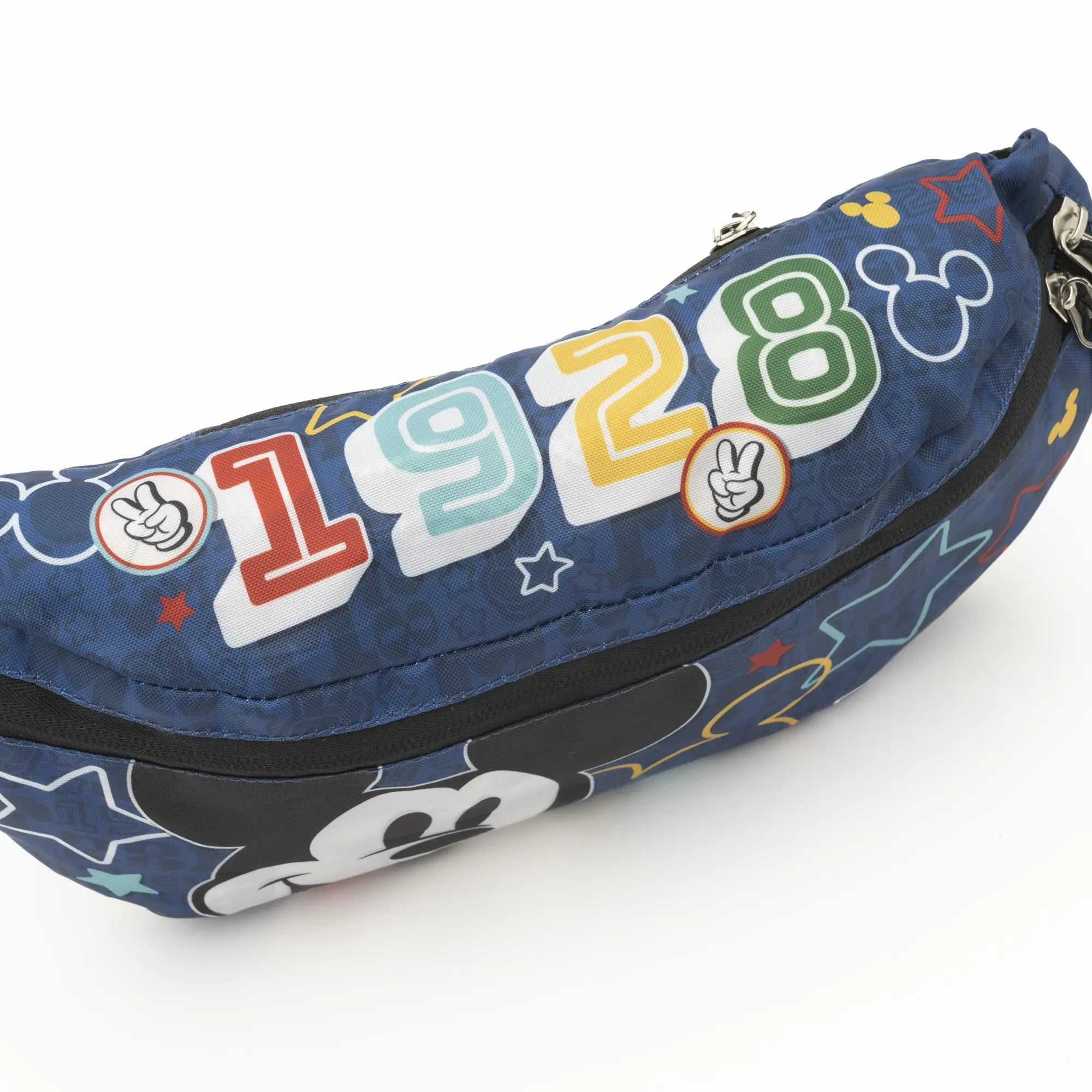 Disney Mickey Mouse Packable Hip Crossbody Bag for Women & Men - Lightweight Waist Fanny Pack for Travel, Hiking, Running & Outdoor Activities