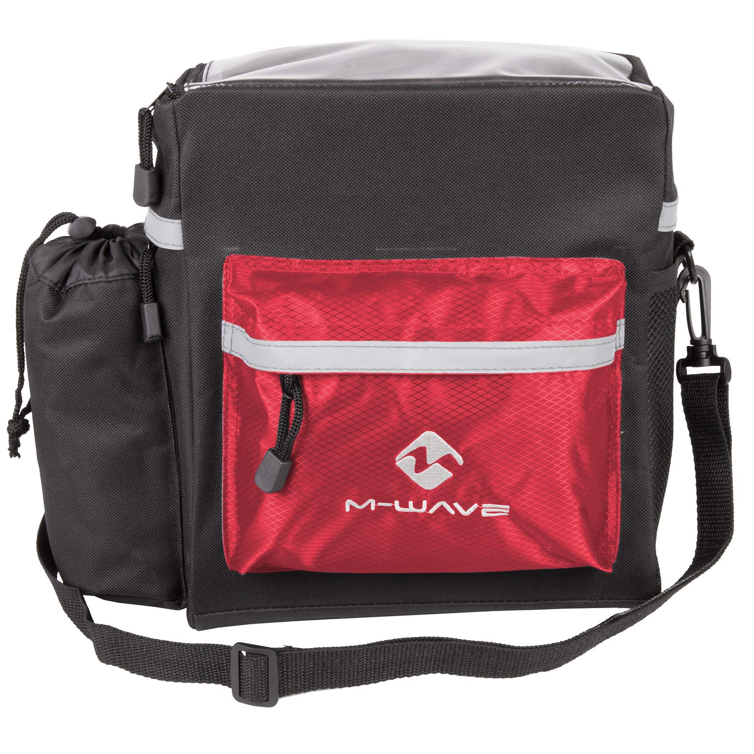 M-Wave Waterproof Bicycle Handlebar Bag - Durable Cycling Storage for Phone, Keys & Essentials - Perfect for Commuting, Road & Mountain Biking