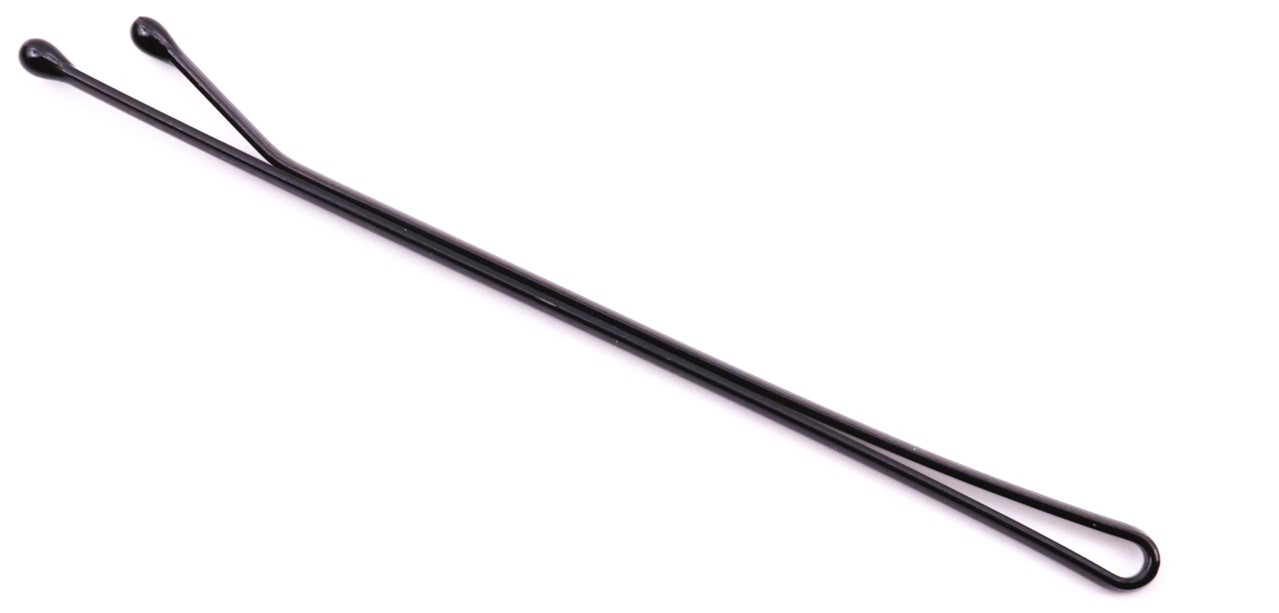 Mytoptrendz® 20 Pcs Classic Bobby Pins - Flat Metal Hair Grips for Women & Girls - Hair Styling Accessories (Black) - Perfect for Updos, Ponytails & Everyday Hairstyles
