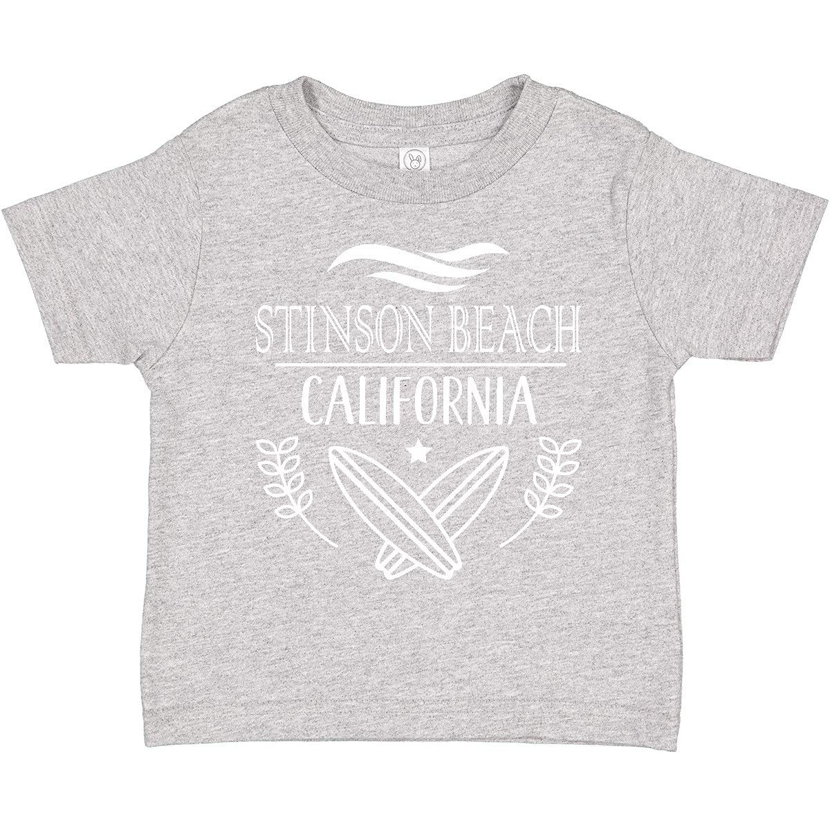 Inktastic Stinson Beach California Surfing Toddler T-Shirt - Cute Summer Vacation Outfit for Boys & Girls - Beach Trip, Surfing Theme, Family Travel Gift