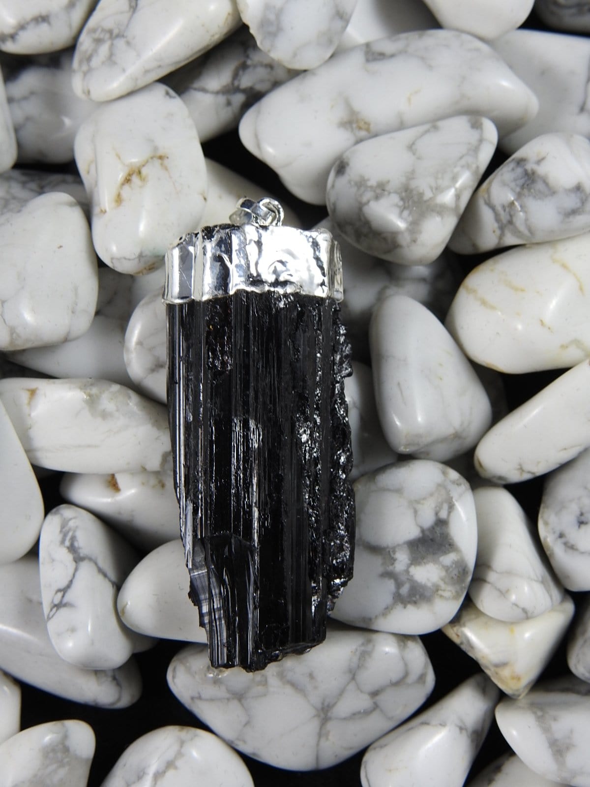Black Tourmaline Natural Pendant Necklace - Genuine Healing Crystal Jewelry for Protection & Energy Cleansing | Perfect for Meditation, Yoga & Spiritual Wellness