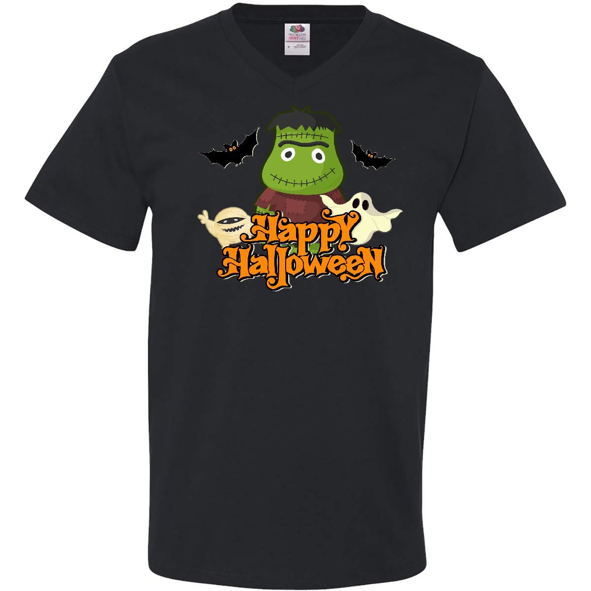 Inktastic Halloween Monster Men's V-Neck T-Shirt - Spooky Graphic Tee for Halloween Costumes & Horror Movie Nights