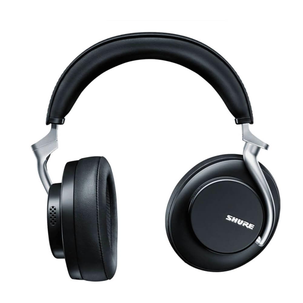 Shure AONIC 50 Wireless Noise Cancelling Headphones - Premium Studio-Quality Sound, Bluetooth 5, 20-Hour Battery Life, Comfort Fit Over-Ear Design, Touch Controls (Black) - Perfect for Travel, Work & Music Lovers