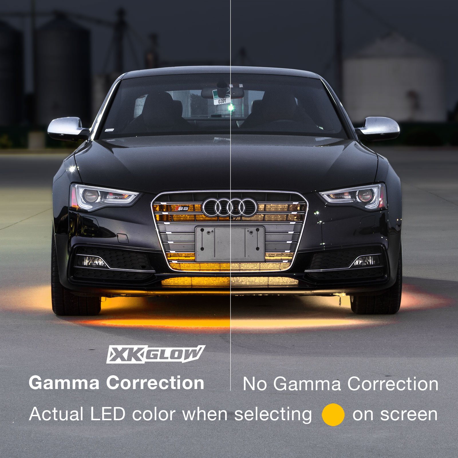XK-GLOW XK-Chrome-KIT Bluetooth RGB LED Controller - Multi-Color Smartphone App Control for Cars, Trucks & Motorcycles | Universal Underbody Glow Lighting Kit for Night Driving & Car Shows