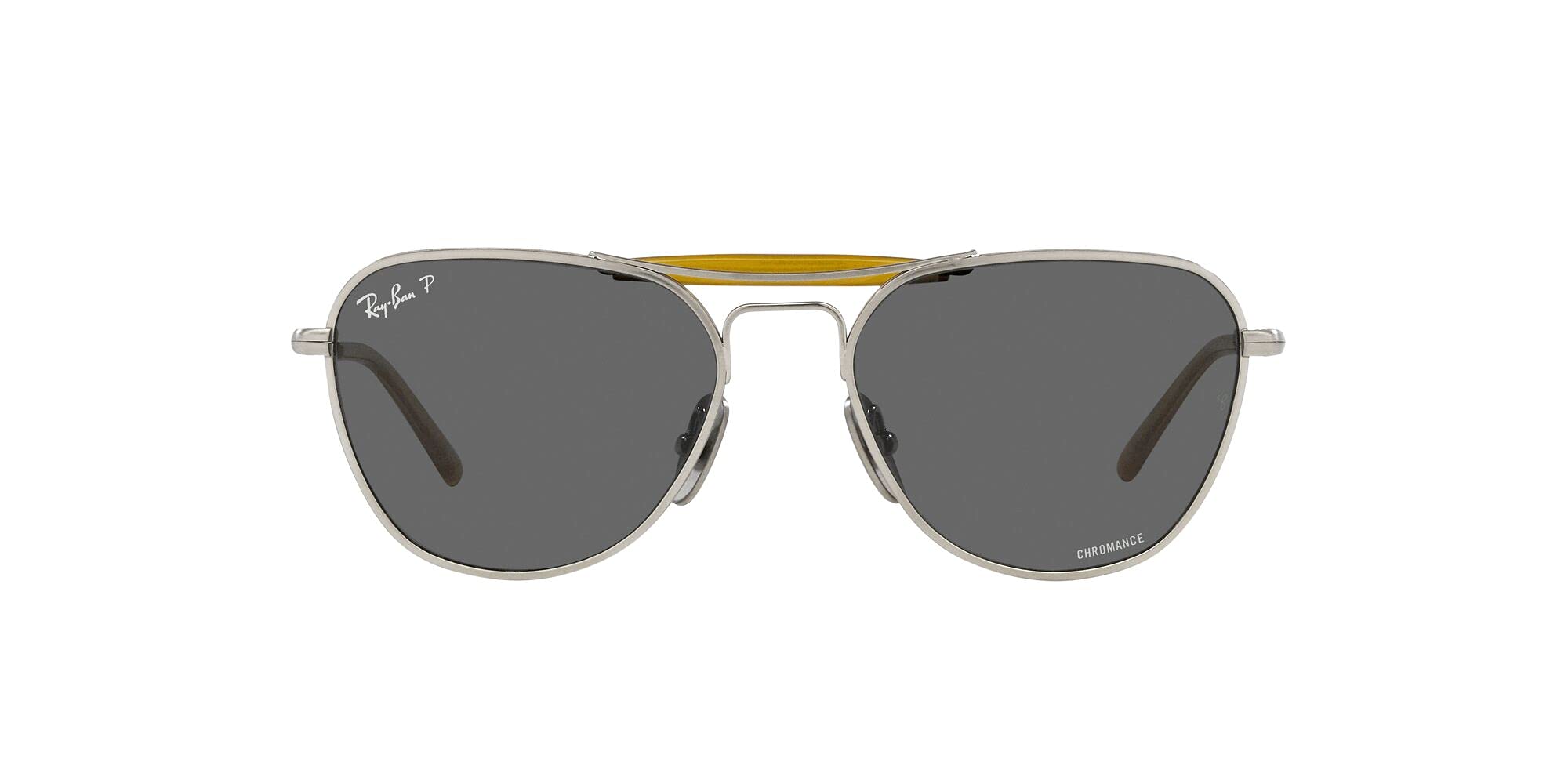 Ray-Ban Rb8064 Titanium Aviator Sunglasses for Men & Women - Polarized UV Protection - Classic Pilot Style - Perfect for Driving, Travel & Outdoor Activities