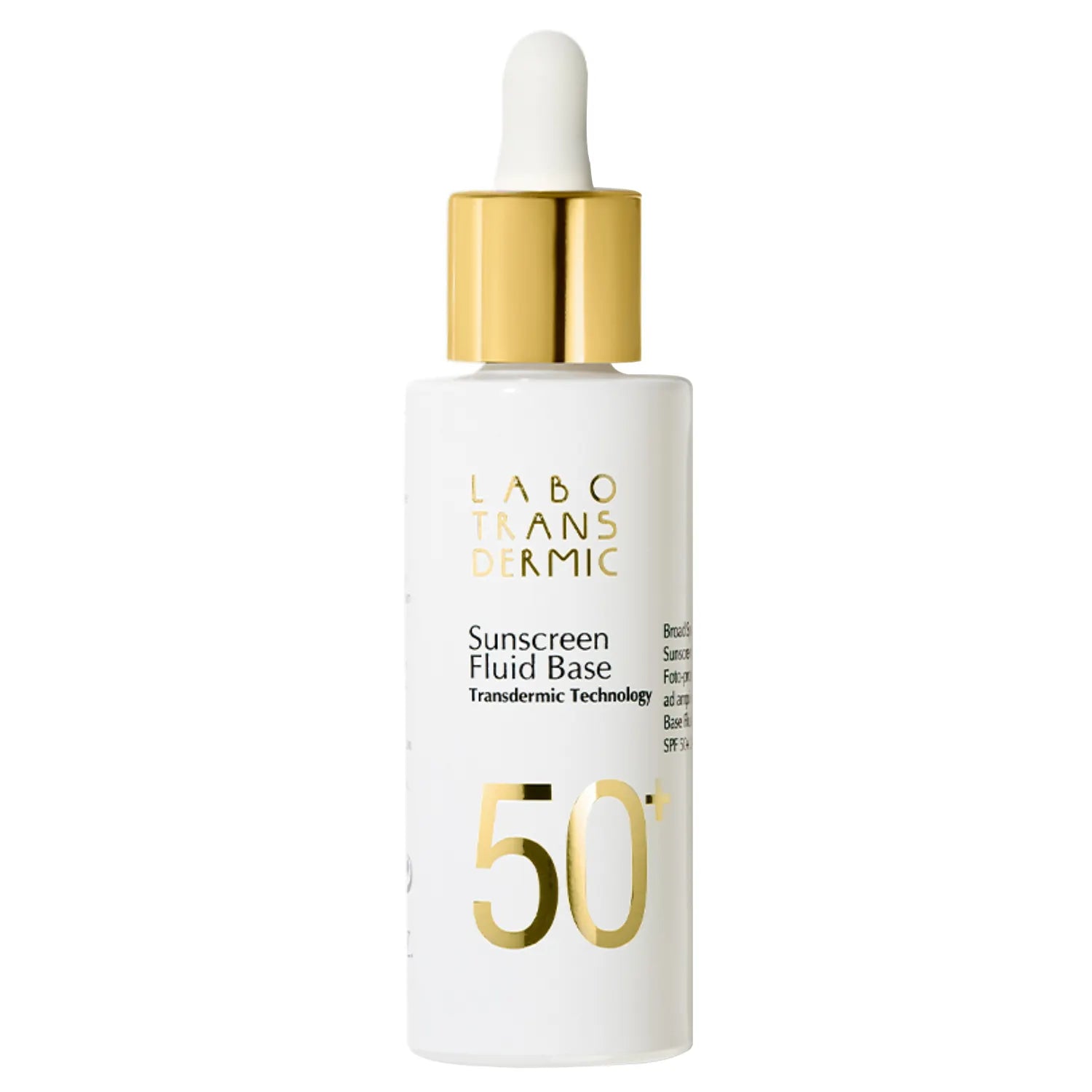 Labo Transdermic Fluid Base SPF 50+ UVA/UVB Protection - 30ml Lightweight Sunscreen for Face & Body - Perfect for Daily Use, Outdoor Activities & Travel