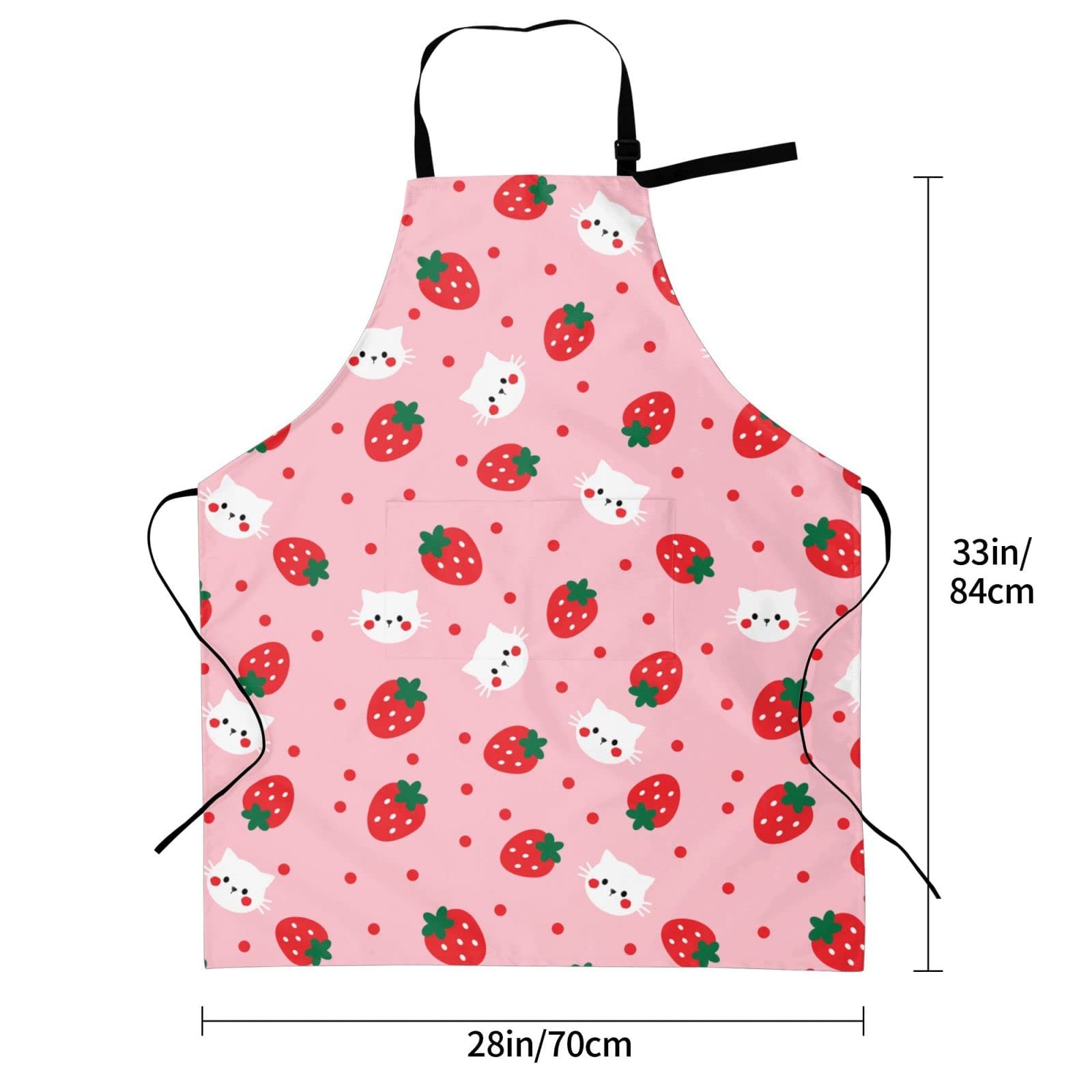 Stylish Adjustable Aprons for Women & Men with Pockets - Perfect for Cooking, Baking, BBQ & Kitchen Work - Machine Washable Kitchen Apparel