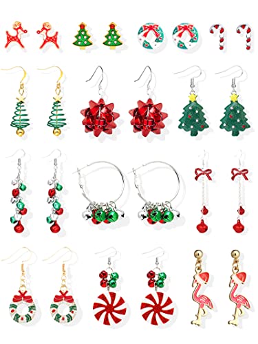 E:13pairs Christmas earrings