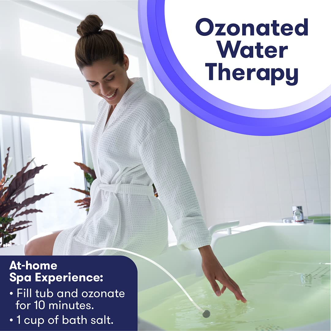 600mg/Hour Water Ozonator Machine with Diffuser Stones & Timer - Odor Eliminator for Home, Kitchen, Fruits & Vegetables - Fresh Water Purifier for Drinking, Cleaning, and Food Sanitizing