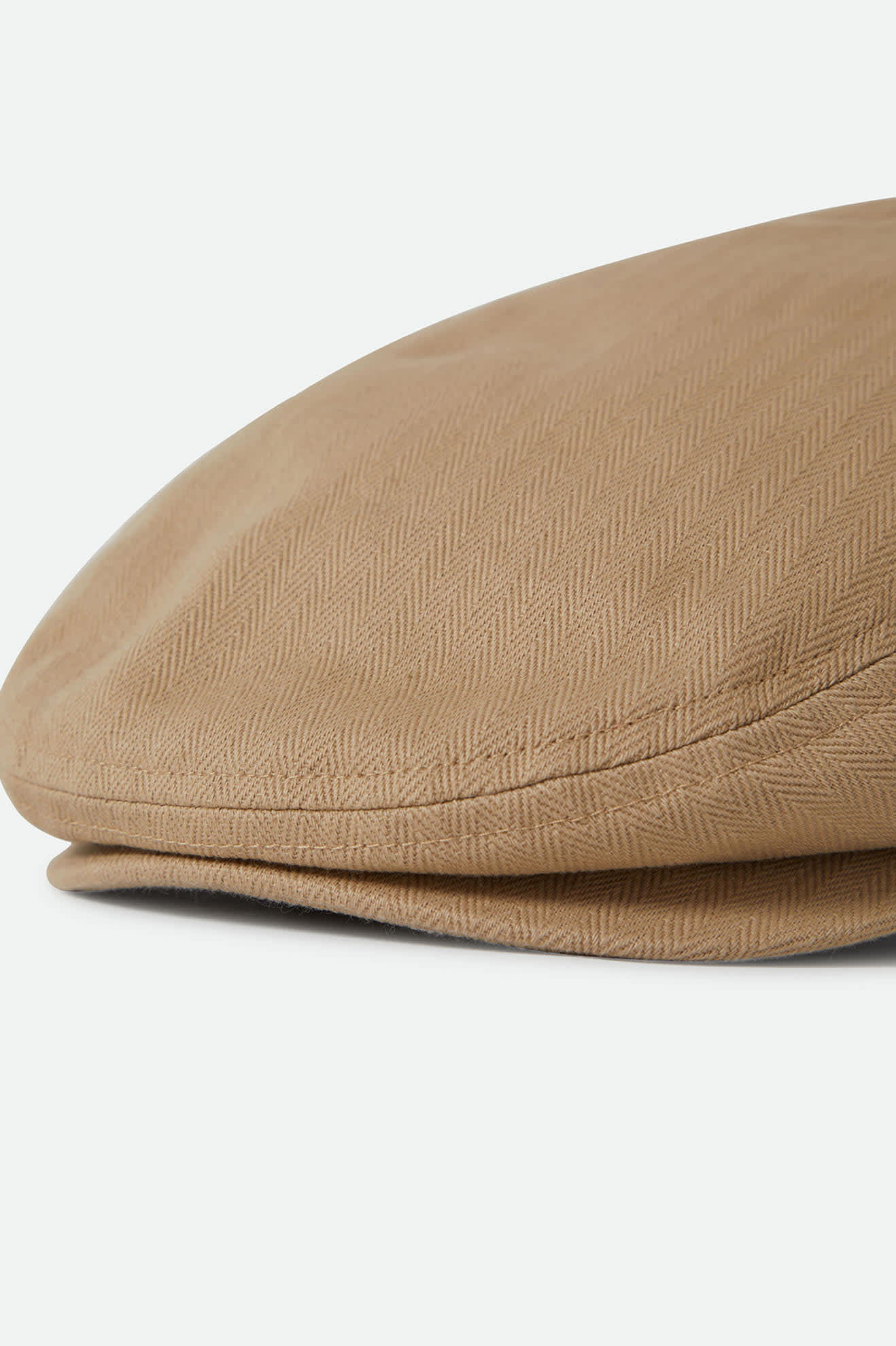 Hooligan Lightweight Flat Cap - Khaki/Sand Herringbone Pattern for Men | Casual Outdoor & Travel Hat for Hiking, Golf, and Everyday Wear