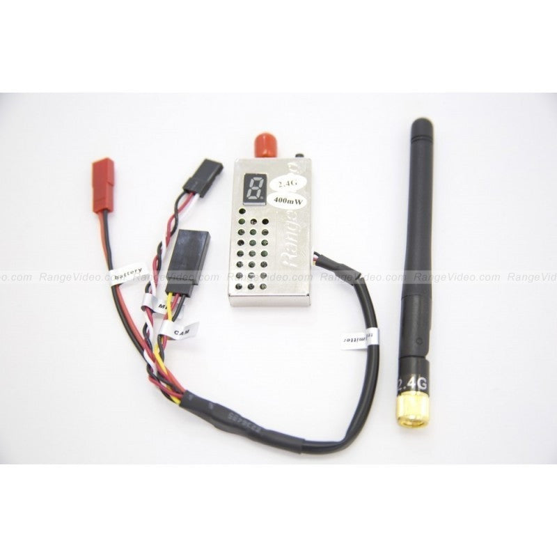 2.4GHz 400mW FPV Video Transmitter Module with Antenna & Harness - Perfect for Drone Racing, RC Aircraft, and Long-Range FPV Flying