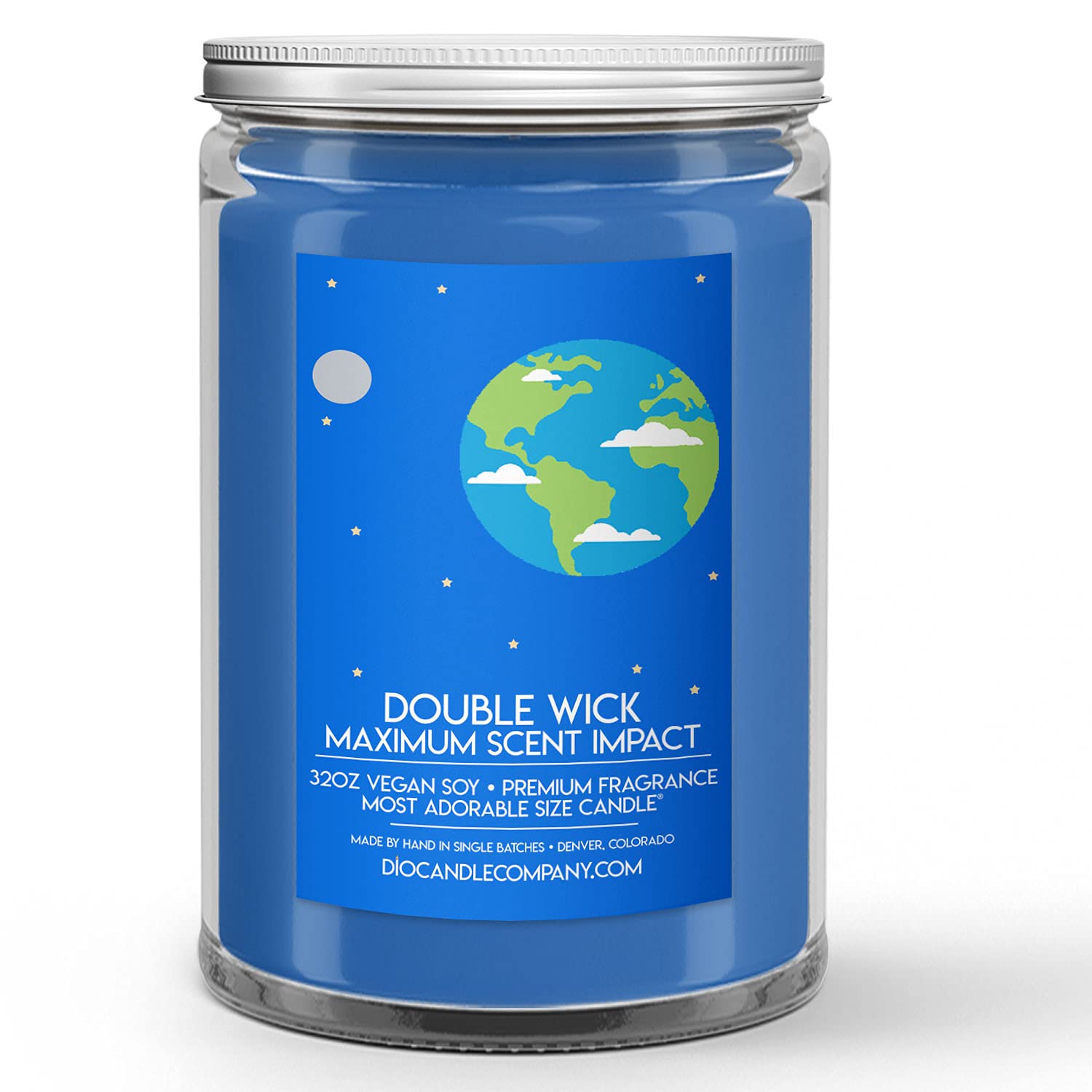 Planet Earth Candle - 32oz Natural Soil Scented Soy Wax Candle for Home Decor, Aromatherapy & Relaxation | Perfect for Living Room, Bedroom & Spa