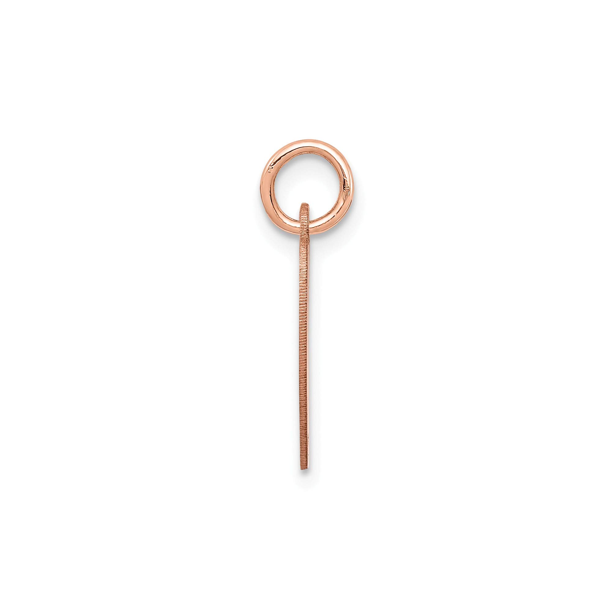 14k Rose Gold Engravable Heart Disc Charm - .013 Gauge Plain Jewelry for Necklace, Bracelet & Gift Giving | Personalized Keepsake for Anniversary, Valentine's Day & Special Occasions