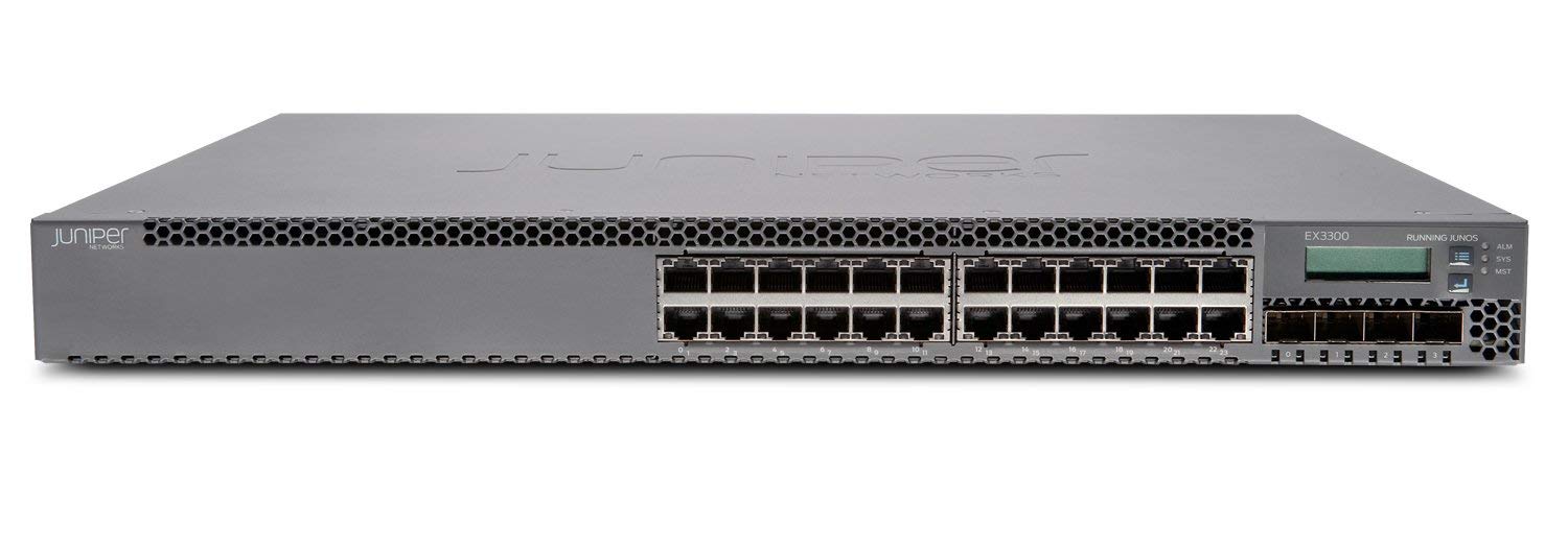 Refurbished Juniper EX3300-24T 24-Port Gigabit Ethernet Switch | Layer 3 Network Switch for Business & Data Center | High-Performance Networking Solution for Offices, Server Rooms & Enterprise Networks