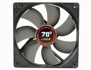LEPA 120mm x 25mm High Performance PC Cooling Fan with BOL Bearing, Variable Speed Adapter - Quiet Computer Case Fan for Gaming PC, Desktop, Workstation & Server Cooling (Model LP 70D12R)