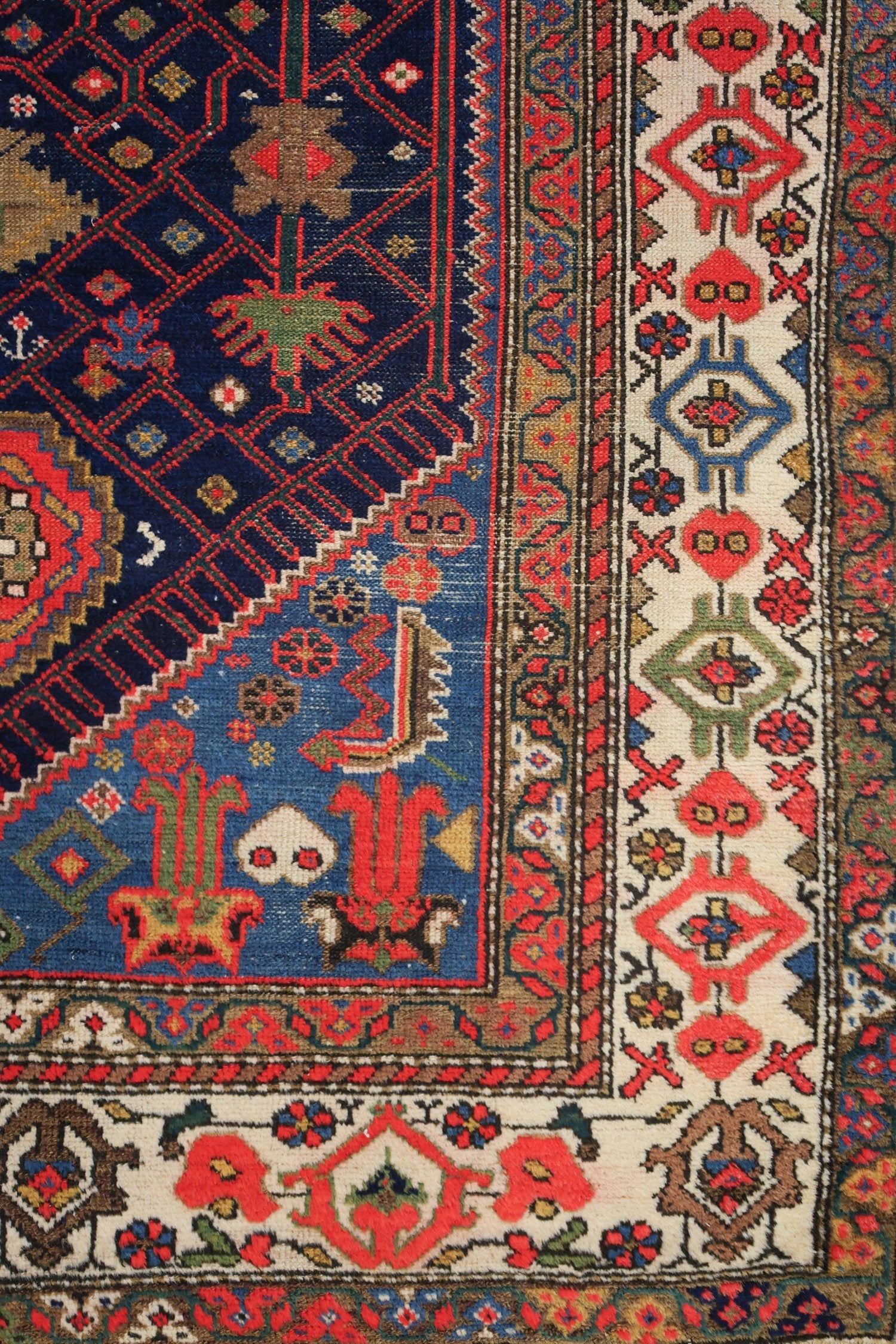 Handwoven Antique Malayer Tribal Rug - Authentic Persian J75100 Carpet for Living Room, Bedroom & Home Decor