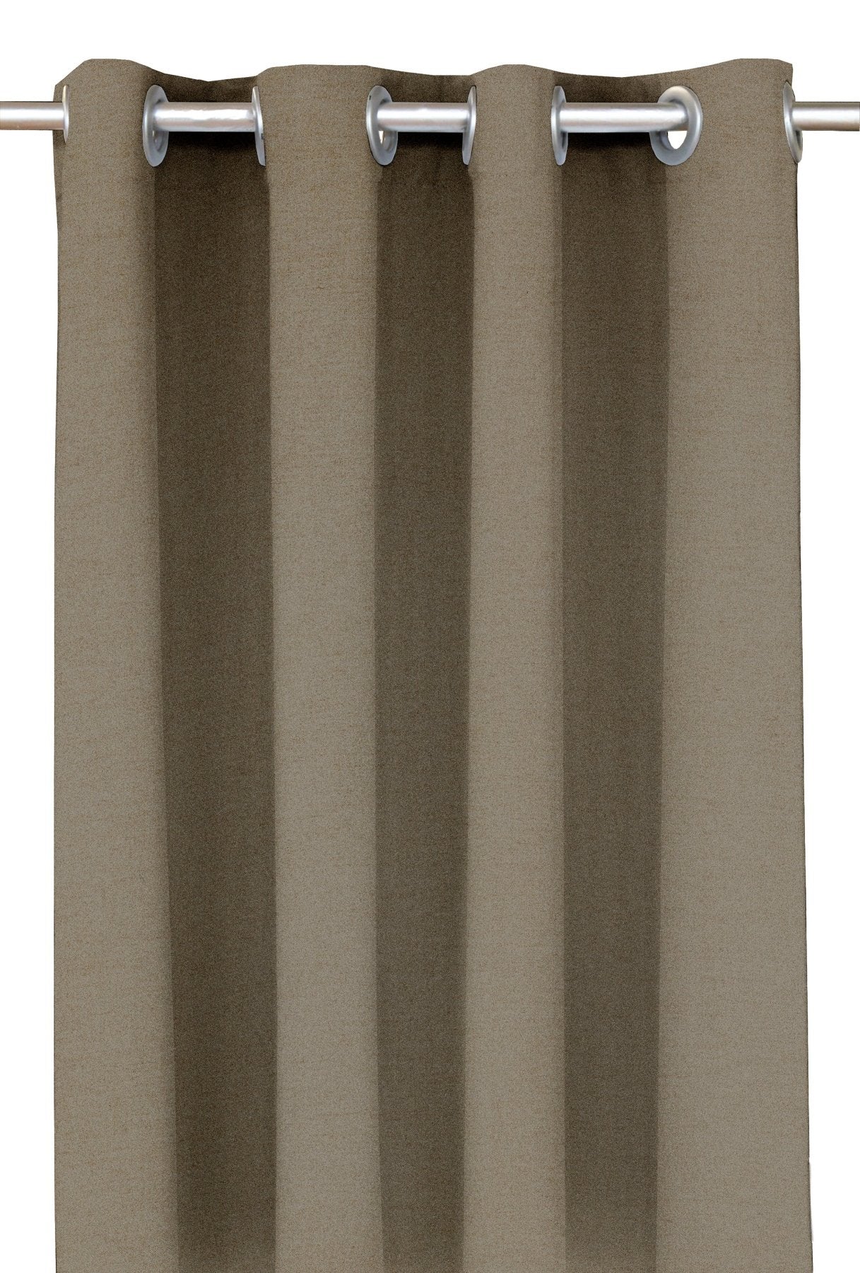 Sunbrella Cast Neutrals Nickel Grommet Top Indoor/Outdoor Curtain Panel - Water-Resistant & UV-Protection Drapes for Patio, Living Room & Bedroom