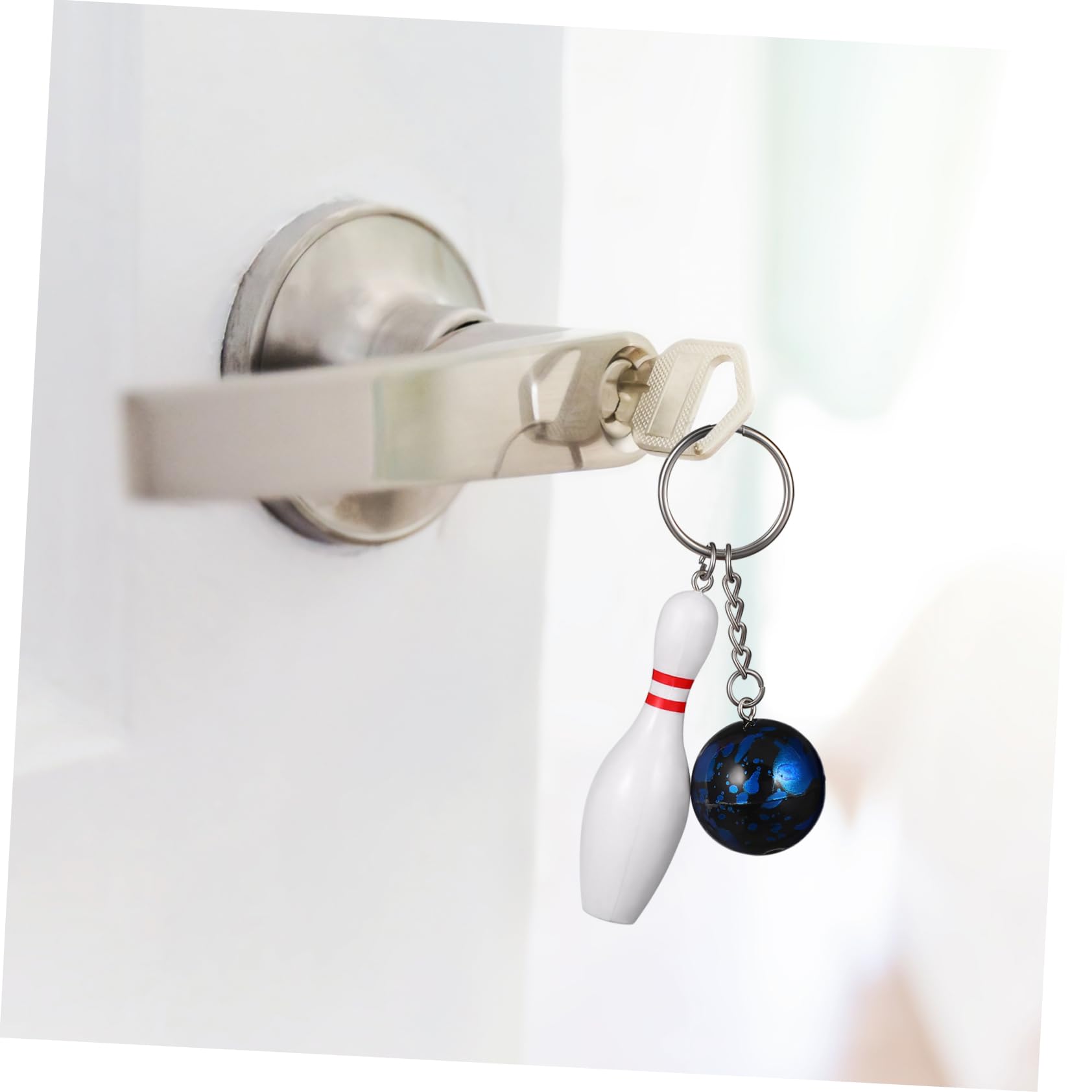 GAROZATION 30 Pcs Mini Bowling Keychain Set - Bulk Bowling Party Favors, Athlete Souvenirs & Decorations - Perfect for Bowling Themed Parties, Team Gifts & Sports Enthusiasts